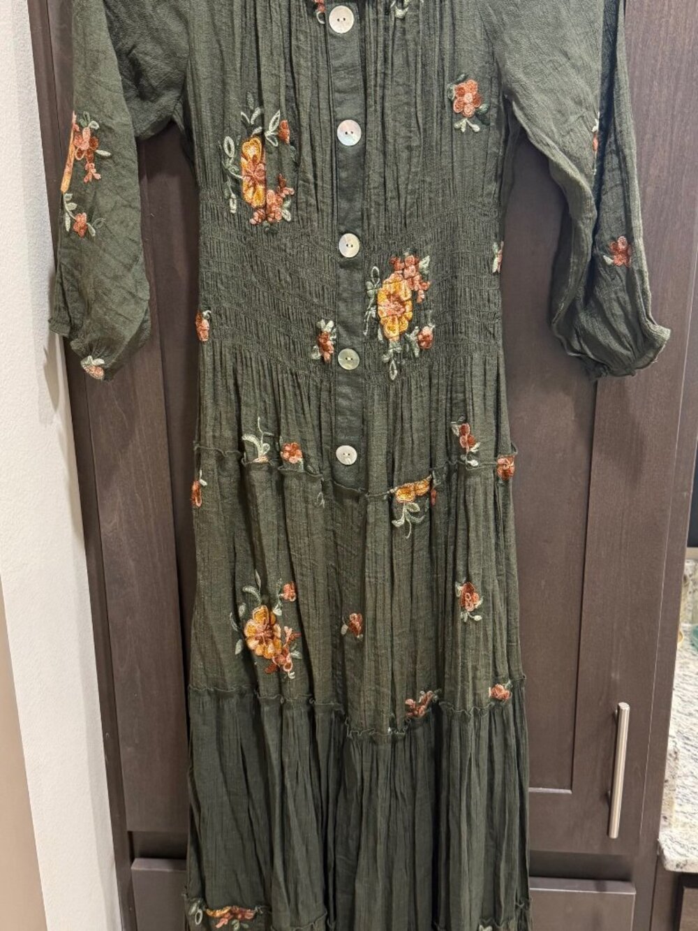 Olive Hill Floral Midi Dress Size S